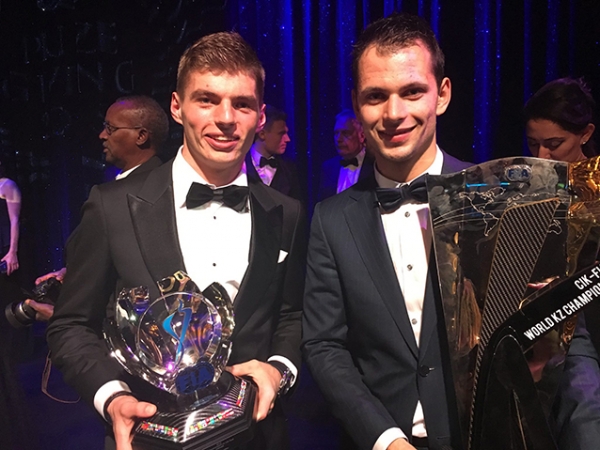 Max Verstappen en Jorrit Pex FIA